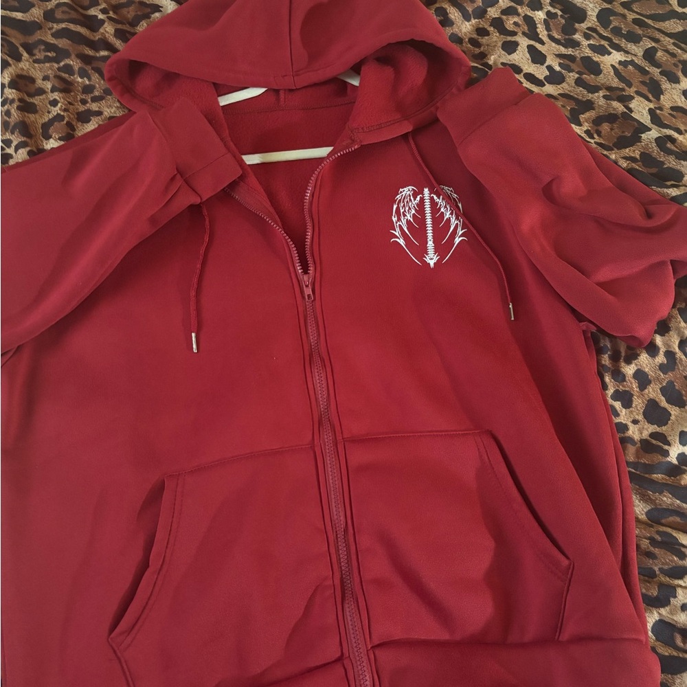 Red hoodie